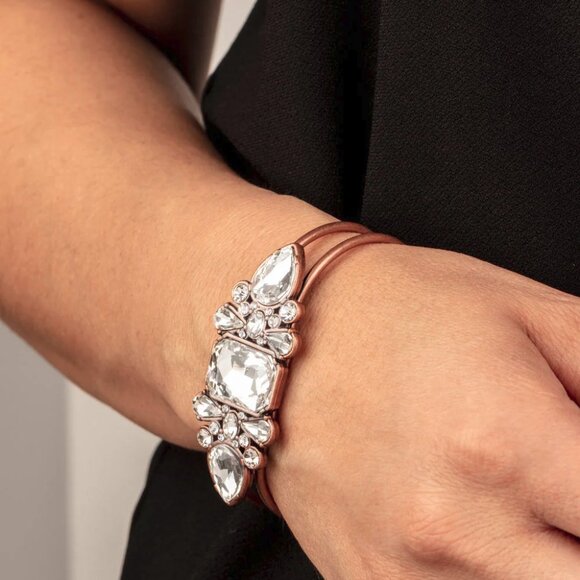 Paparazzi Jewelry Accessories -Call Me Old-Fashioned - Copper Bracelet - Vintage - Picture 3 of 4